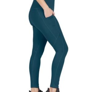 member's mark active pocket legging teal XL